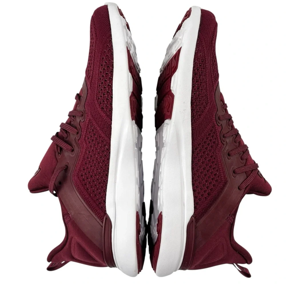 APL TechLoom Tracer Knit Low Top Shoe Burgundy Women 8.5 39 New Without Box